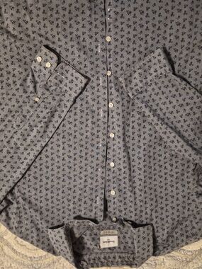 Goodfellow & Co Blue Micro-Print Button-Down Shirt